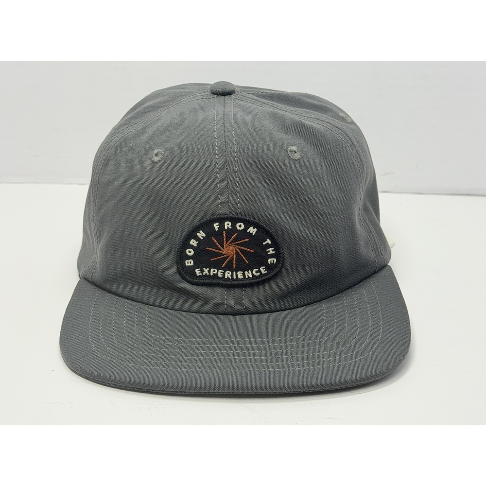 prAna Gazin Patch Hat Charcoal Unisex OS Snapback Recycled Polyester NWT
